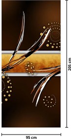 Fototapeta na dvere - Abstraktné motýle (95x205cm)