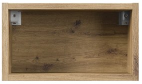 Vysoká závěsná koupelnová skříňka Bella Cashmere kašmírová/dub artisan