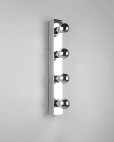 Nástenné svietidlo v lesklej striebornej farbe Theatro - Trio