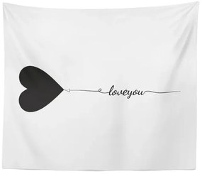 Sablio Deka Love you: 150x120 cm