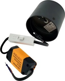 LED bodové svietidlo LED/5W/230V 3000/4000/6400K pr. 7,5 cm čierna