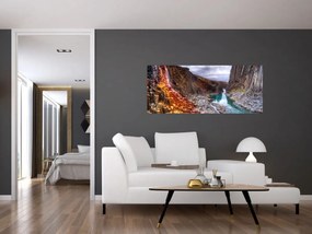 Obraz - kaňon Studlagil (120x50 cm)