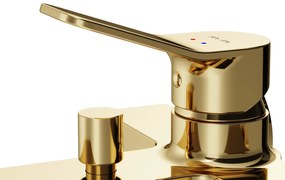 Vaňová a sprchová batéria AM.PM X-Joy FXA10099 jednopáková, zlatá