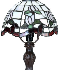 Stolová Tiffany vitrážová lampa Ø18*32