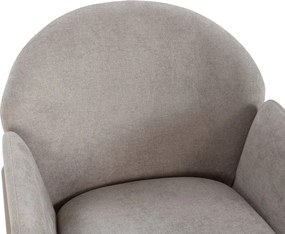 Béžové čalúnené jedálenské kreslá v súprave 2 ks Aslin – MOME