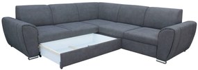 Rohová rozkladacia sedačka ROYAL L+2 sivá