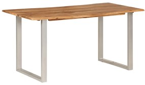 Jedálenský stôl 160x80x76 cm masívne akáciové drevo