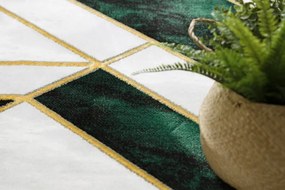 Koberec EMERALD exkluzívny 1015 kruh - glamour, marmur, geometrický zelený/zlatý