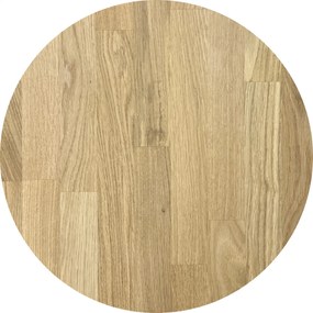 DUBLINO OAK CINK 40 MM - MASÍVNA STOLOVÁ DOSKA Ø 70 cm