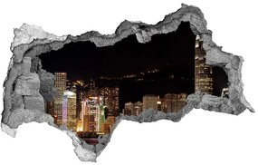 Fototapeta diera na stenu 3D Hong kong v noci nd-b-25184002