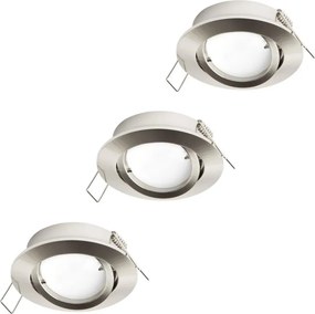 Eglo 31692 - SADA 3x LED podhľadových svietidiel TEDO 1xGU10/5W/230V