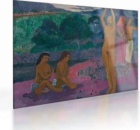 Sklenený obraz - Paul Gauguin, The Invocation, reprodukcia (70x50 cm)