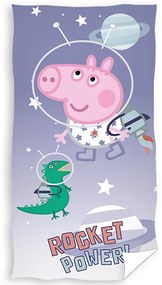 DETSKÝ BAVLNENÝ UTERÁK PEPPA PIG 70X140 CM VZOROVANÝ