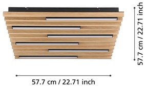 Eglo 390427 - LED Stmievateľné stropné svietidlo MARREIRA 6xLED/8,5W/230V 3000K