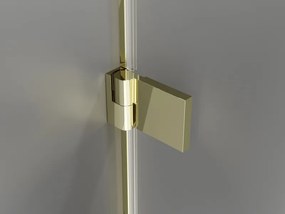 Mexen Lunar-B L, 1-krídlový sprchový kút, pravý, 100 x 70 cm, 8mm číre sklo, zlatý lesklý profil, 832L-100-070-50-00-P