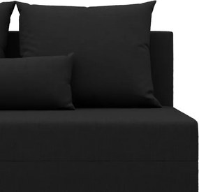 Rohová rozkladacia sedačka FERMO Lux čierna