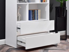 Dizajnová komoda UNA 80 cm biela