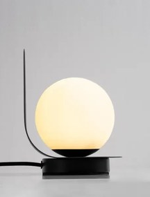 LED čierna stolná lampa Kamen