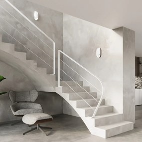 Nástenné svietidlo Tear, 1x biele kovové tienidlo