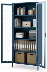 Vitrína ANGELO, 800 x 1850 x 450 mm, Modern: farba granátová