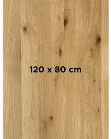 DUBLINO OAK PREMIUM 27 MM - MASÍVNA STOLOVÁ DOSKA 120 x 80 cm