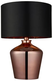 Endon 61149 - Stolná lampa WALDORF 1xE27/10W/230V medená/čierna