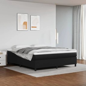 Rám na boxspring posteľ, čierny 160x200 cm, umelá koža 3121053