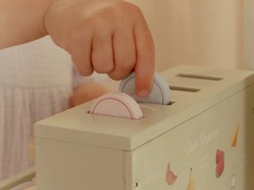 Pokladňa so skenerom a čítačkou kariet drevená