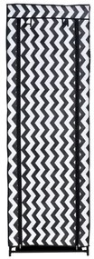 Textilná skriňa Lea - zebra
