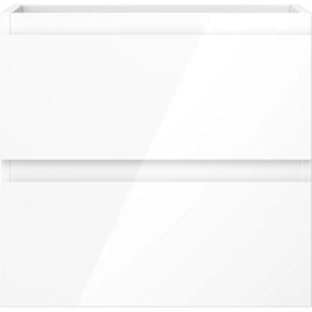 Mexen Orio, kúpeľňová skrinka 50 cm, 2 zásuvky, biela lesklá, 91A10-05047-2-BFF00