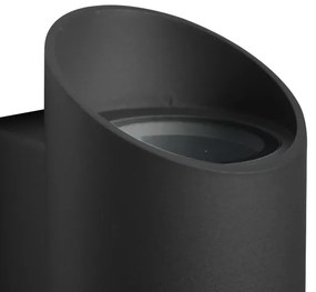 Nordlux - Vonkajšie nástenné svietidlo NICO 2xGU10/35W/230V IP54 čierna