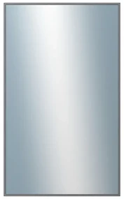 DANTIK - Zrkadlo v rámu, rozmer s rámom 60x100 cm z lišty Hliník šedá drásaná (7269223)