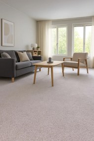 Associated Weavers, Koberec metráž Spinta 97, na mieru, šíře 4m, šedá, filc, obývacia izba