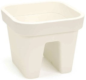 PLASTOVÝ KVETINÁČ LYS 24X29X29 CM KRÉMOVÁ