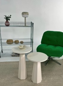 Set 2ks. príručných stolíkov Lilia (krémová). Akcia -19%. Vlastná spoľahlivá doprava až k Vám domov. 1144694