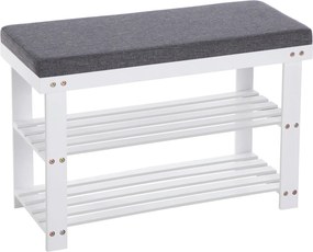 XXXLutz REGÁL NA TOPÁNKY, biela, farba jaseňa, 71/49/29 cm - Online Only drobný nábytok - 002543035701