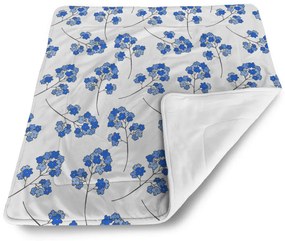 Sablio Deka pre bábätko Modré kvietie - 90x120 cm