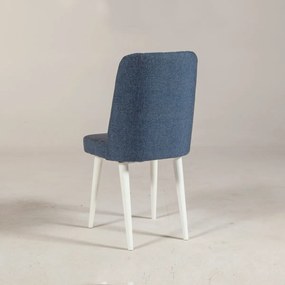 Jídelní židle VINA tmavě modrá/bílá