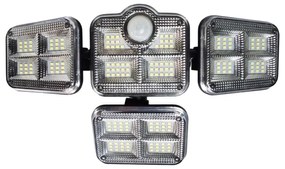 LED Solárny reflektor so senzorom pohybu a súmraku 30W/3,7V 2400 mAh IP47 + DO