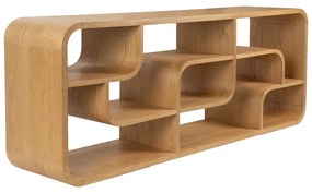 Knižnica z dubového dreva v prírodnej farbe 60x160x35 cm Seven – Zuiver