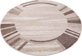 TA Koberec 3443A TMAVOBÉŽOVÉ SÁRÍ KOLESO 3UX Rozmer: 100x100 cm