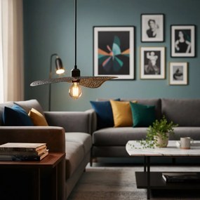 Toolight Toolight, stropné svietidlo 1xE27 APP1468-1CP, čierna-zlatá matná, OSW-02445