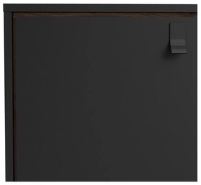 Čierna komoda v dekore orecha 150x72x40 cm Ry – Tvilum