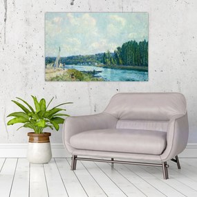 Obraz - Alfred Sisley, The Banks of the Oise, reprodukcia (90x60 cm)