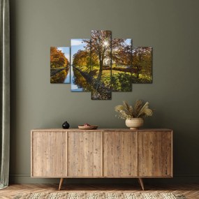 Obraz vodného kanálu (150x105 cm)
