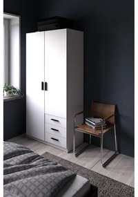 Biela šatníková skriňa 99x200 cm Sprint – Tvilum