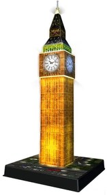 Ravensburger 3D Puzzle LED stavba (Big Ben v noci)  (100356473)