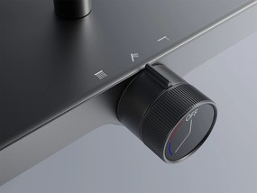 Rea Bari, sprchový set s hlavovou a ručnou sprchovou hlavicou, grafitová, REA-P0890