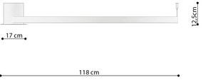Stropné LED svietidlo Rio 110, 1x LED 70w, 3000k, b