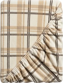 Plachta mikroplyš PLAID 200x200 cm krémová